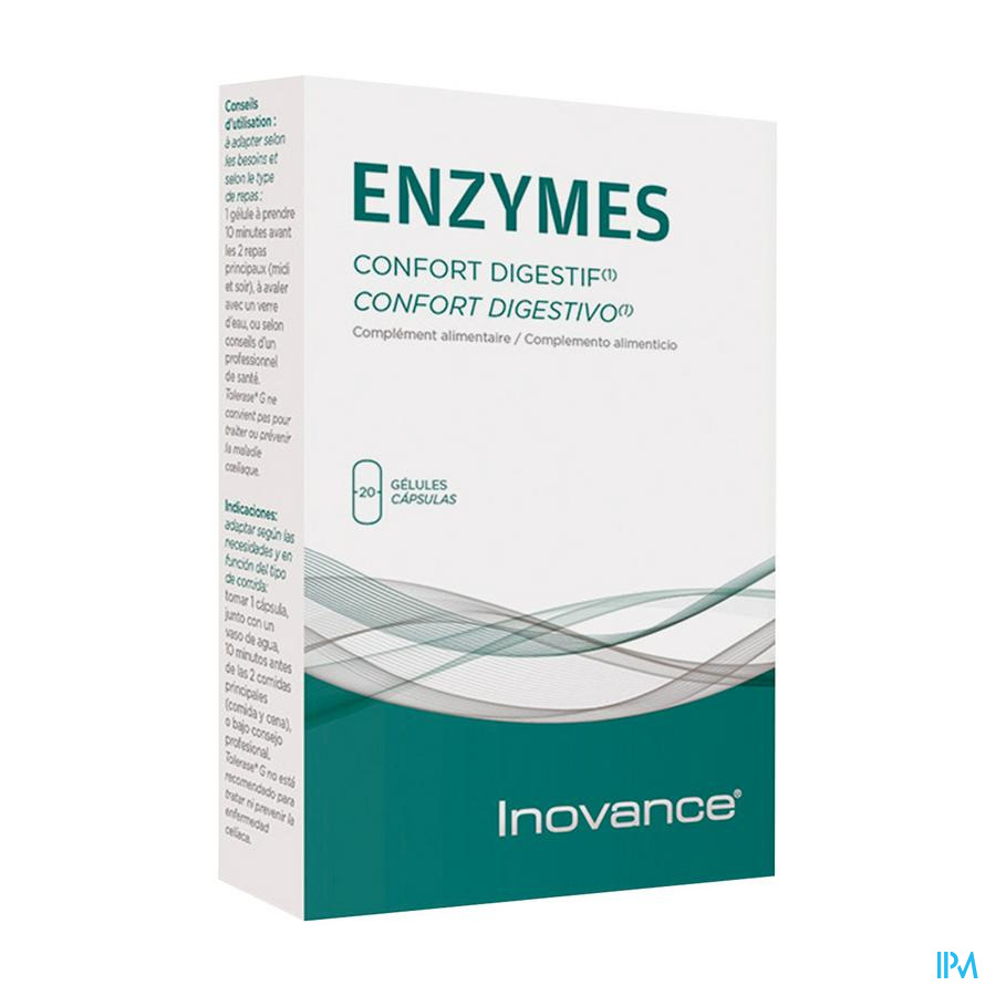 vignette Inovance Enzymes Confort Digestif Gelule 20