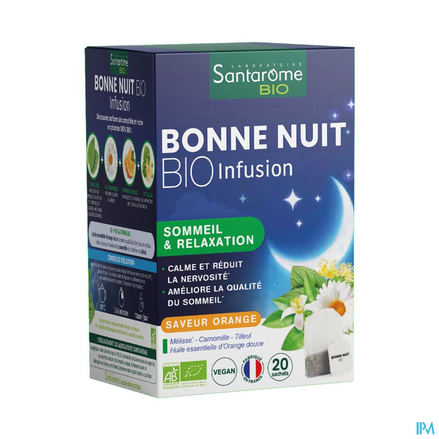 produit SANTAROME BONNE NUIT BIO INFUSION 20