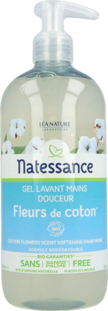 produit NATESSANCE GEL LAV MAIN FLEUR COTON 500ML