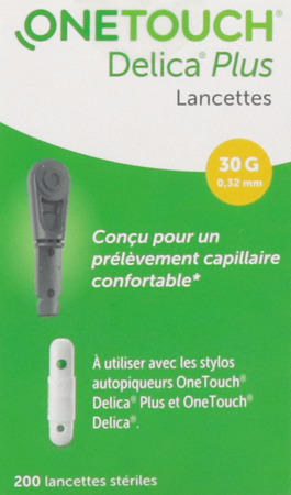vignette ONE TOUCH DELICA+ LANCET 200