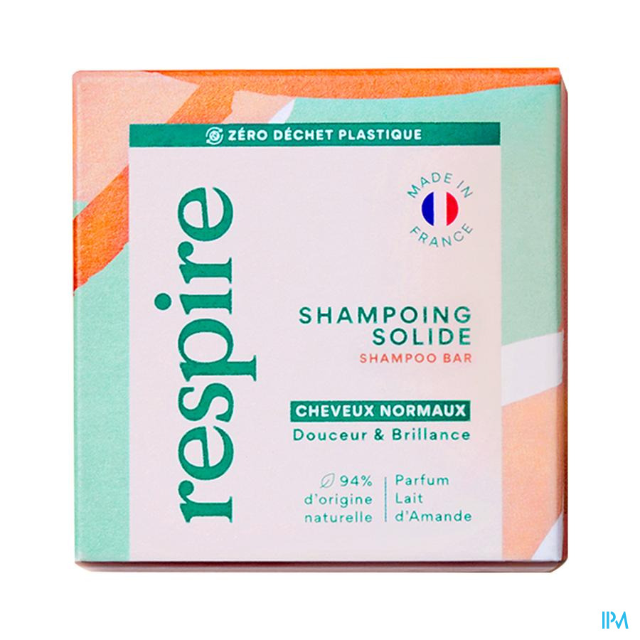 produit Respire Shampooing Solide Lait D'amandes 75g