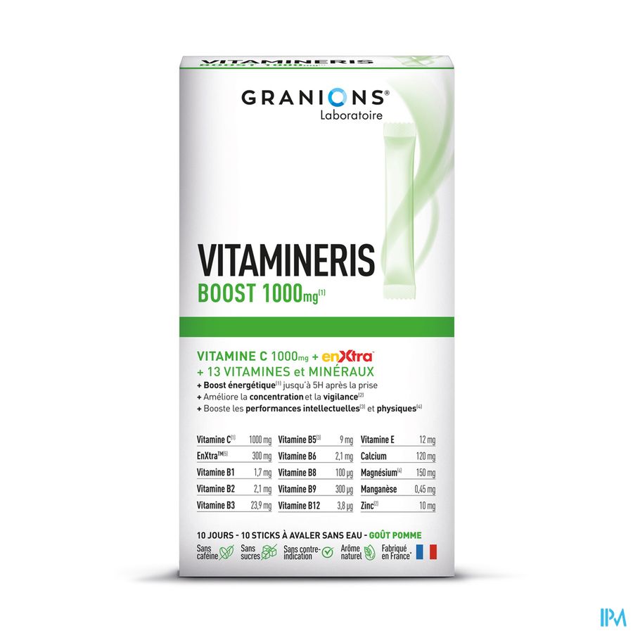 vignette GRANIONS VITAMINERIS BOOST 1000MG STICK10