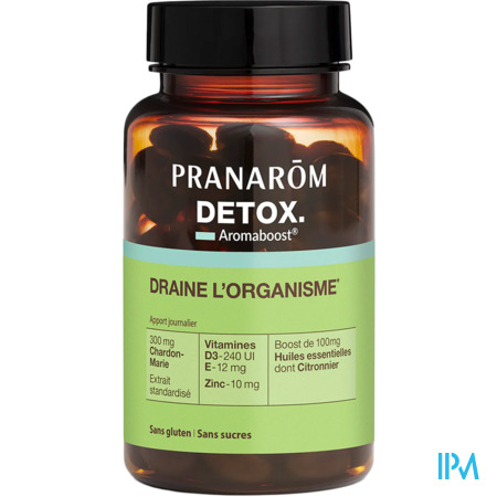 vignette Pranarom Aromaboost Detox 60 Caps