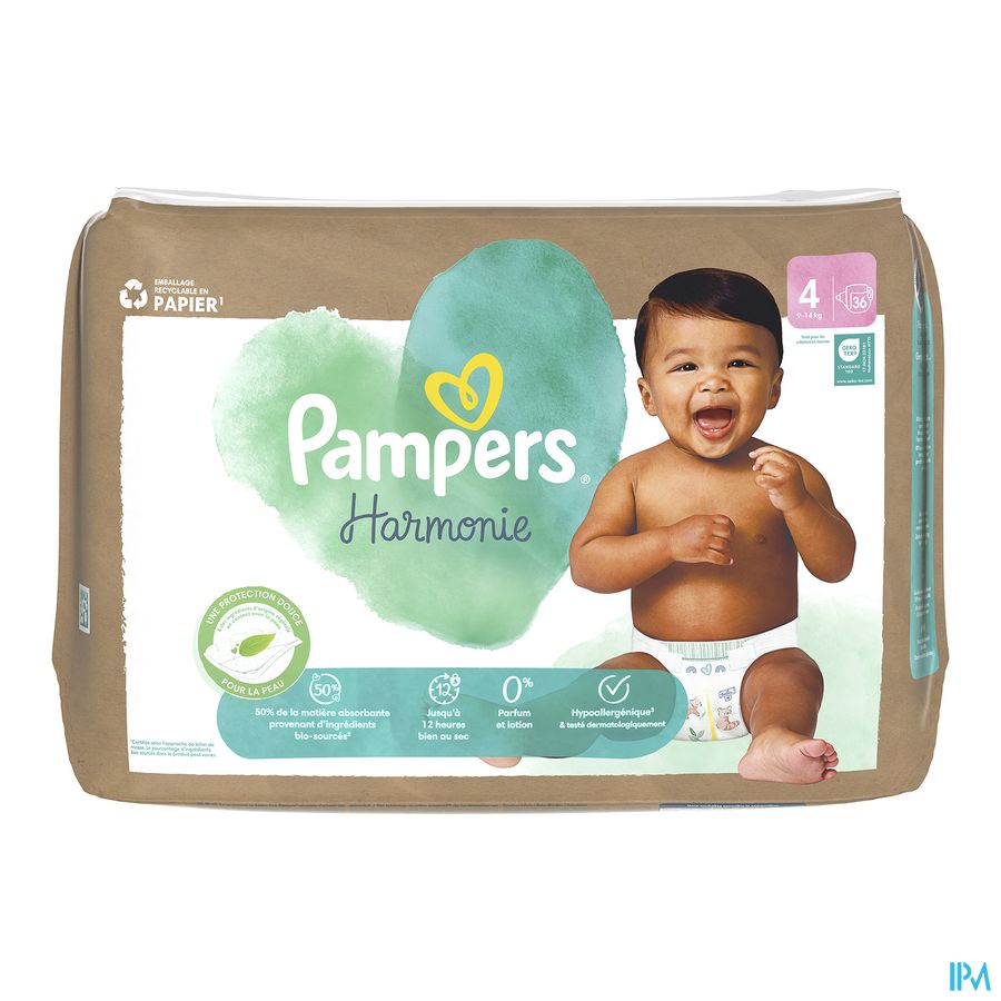 vignette Pampers Harmonie T4 Change Complet 9/14kg 36