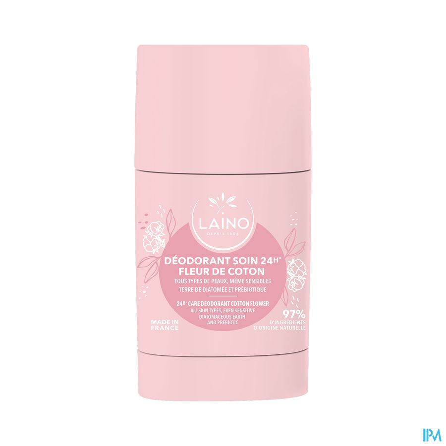 vignette LAINO DEO SOLIDE FLEUR COTON STICK 60G
