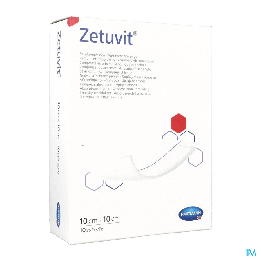 vignette Zetuvit Pansement Absorbant 10cm X 10cm 10