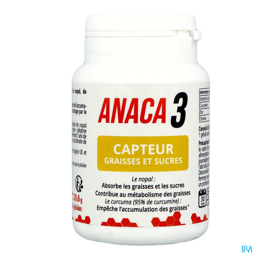 produit Anaca3 Capteur De Graisses Et Sucres Gelule 60