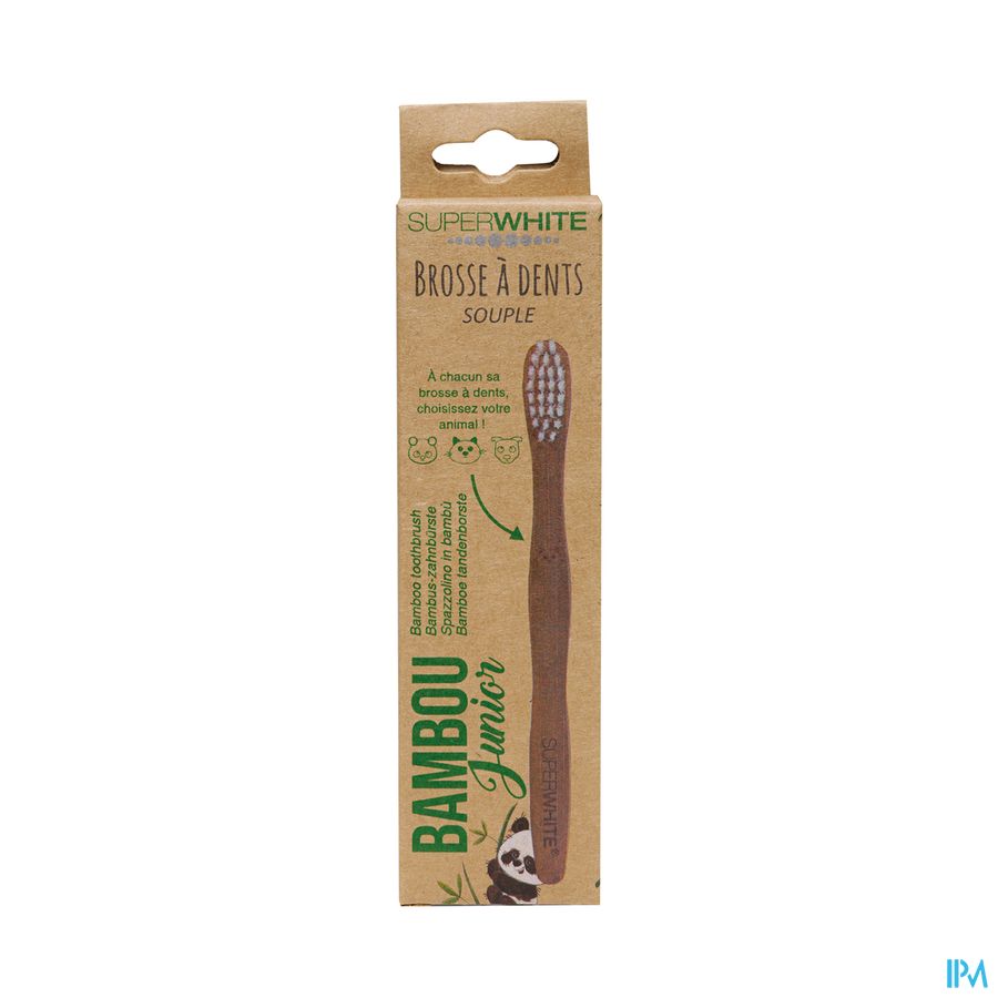 vignette Superwhite Brosse A Dents Bambou Junior