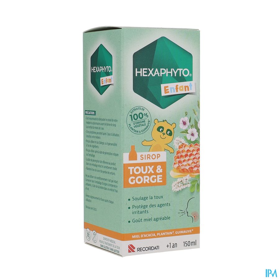 produit HEXAPHYTO SIROP TOUX & GORGE ENFANT 150ML