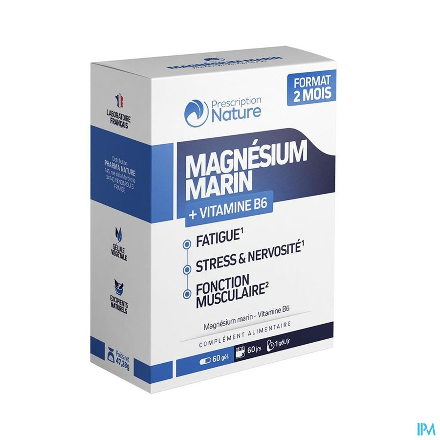produit MAGNESIUM MARIN PRESCR NAT 60GEL