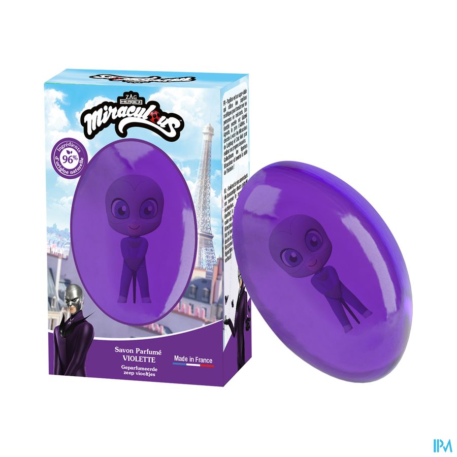 produit Le Comptoir Du Bain Savon Translucide Miraculous Papillon Violette 80g