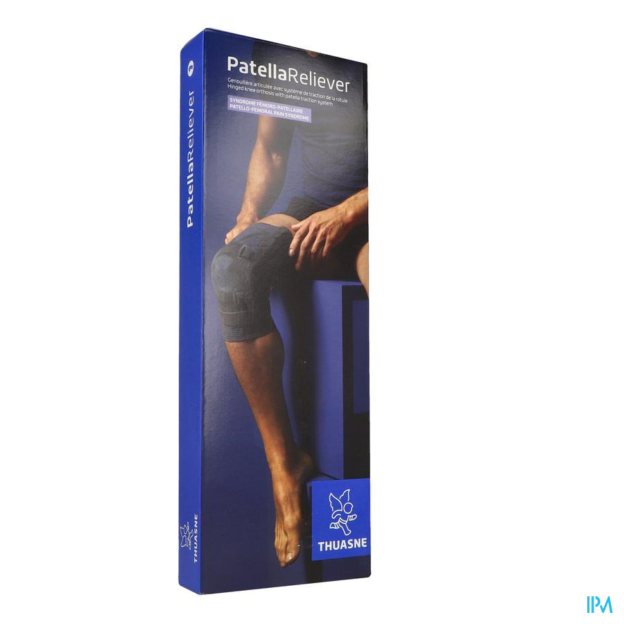vignette Thuasne Patella Reliever Genouillere Rotulienne Grise Droite T5