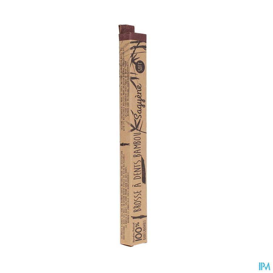 produit SAGYENE BROSSE DENTS BAMBOU VIOLET