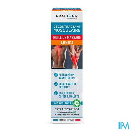 vignette Granions Decontractant Musculaire Huile De Massage Arnica 100ml