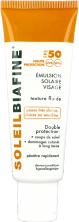 produit SOLEILBIAFINE EMUL VIS SPF50 50ML