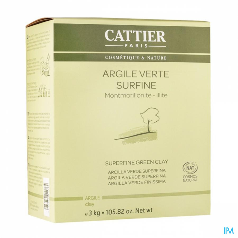 vignette Cattier Argile Verte Vrac Surfine 3kg