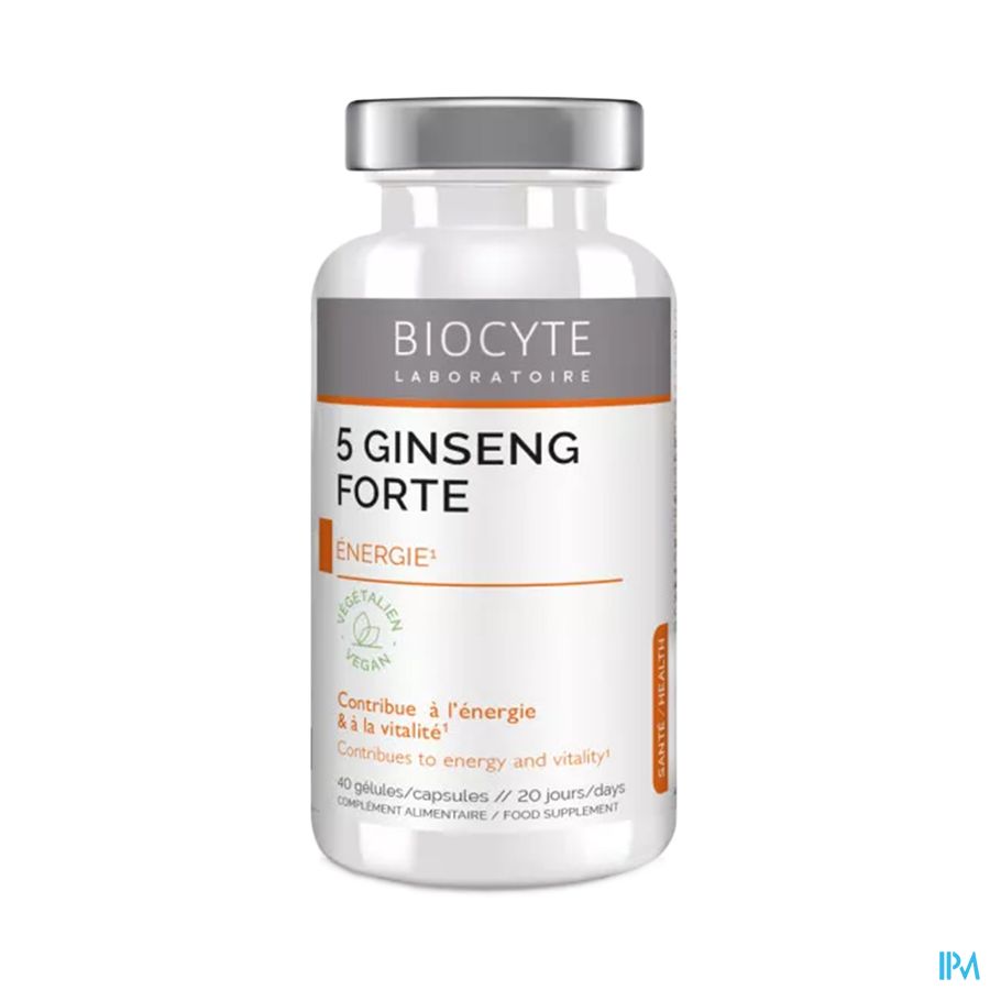 produit BIOCYTE 5 GINSENG FORTE 40GEL,