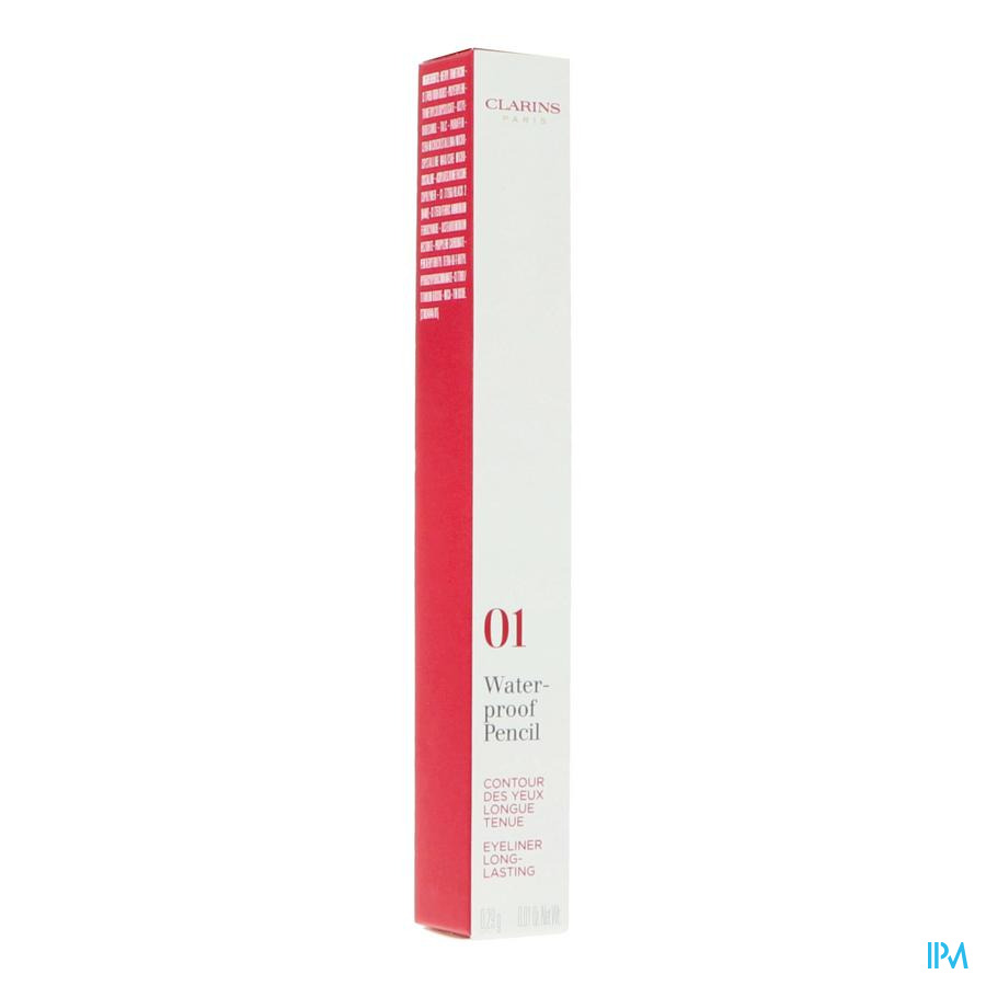 vignette Clarins Crayon Yeux Waterproof 01 Black Tulip 0g29