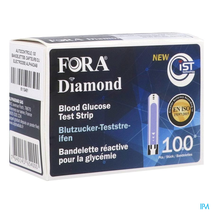 vignette Fora Diamond Bandelette Glycemie 100
