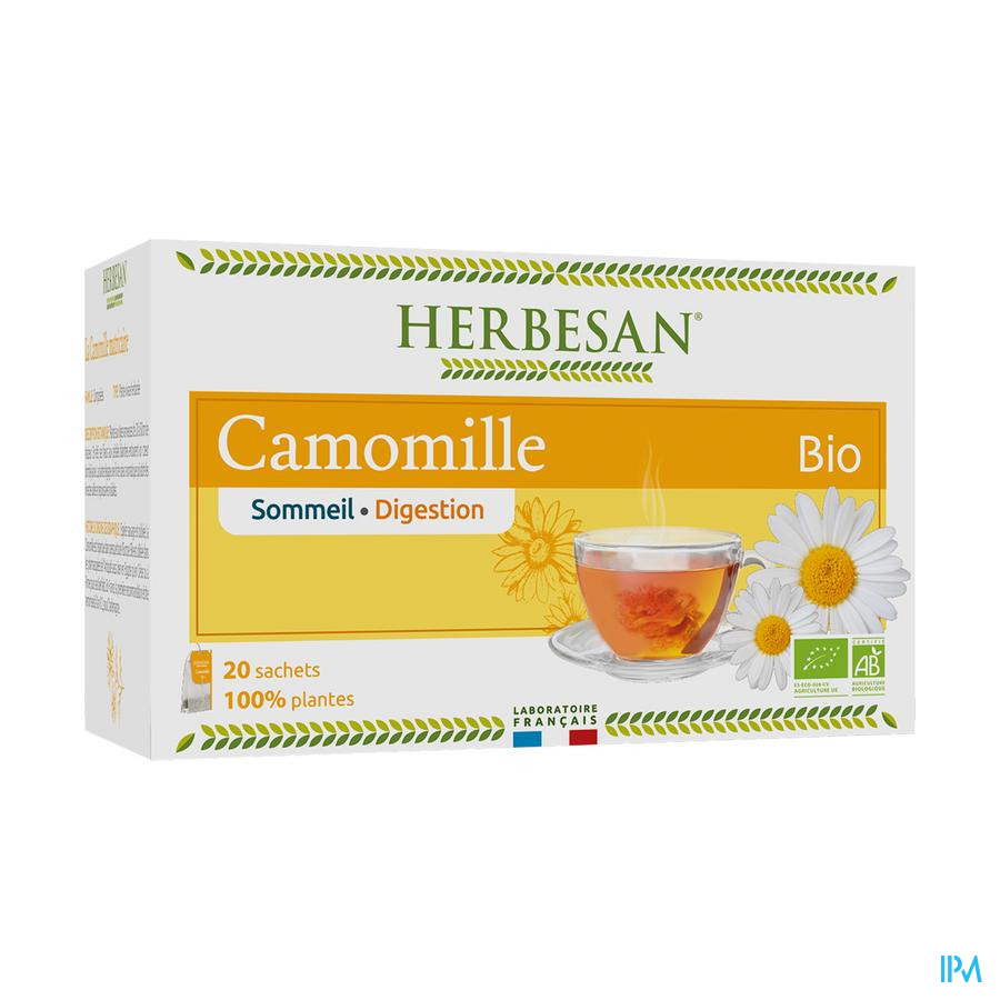 produit HERBESAN INFUSION BIO CAMOMILLE 20