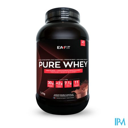 vignette Eafit Pure Whey Double Chocolat 1.8kg