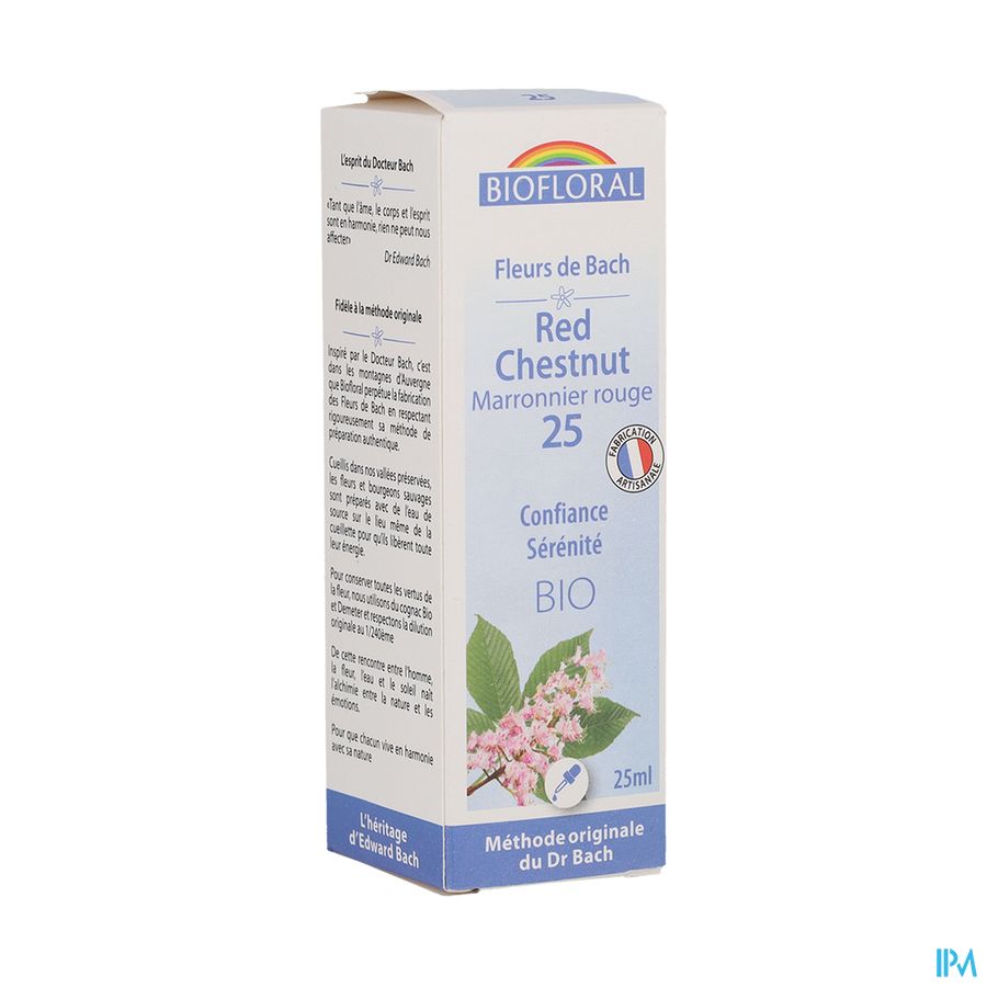 produit Biofloral Fleurs De Bach 25 Marronnnier Bio 25ml