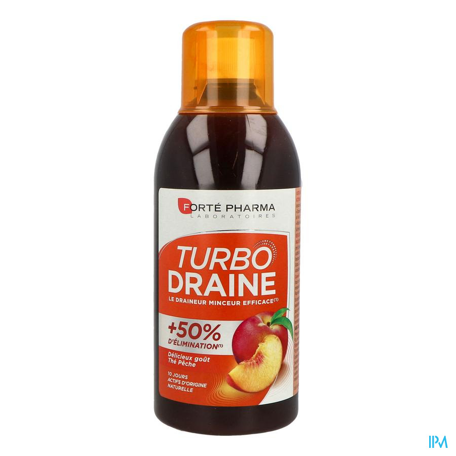 Forte Pharma Turbodraine Minceur Solution Buvable The Peche 500ml