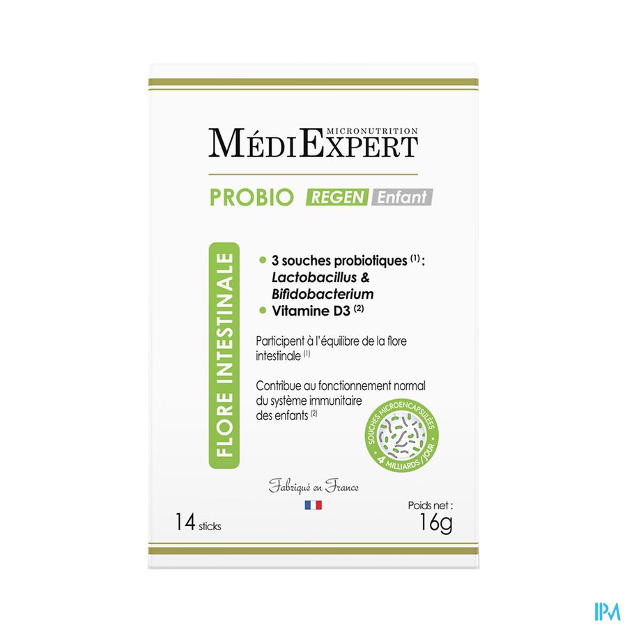vignette MEDIEXPERT PROBIO REGEN ENFANT 14 STICKS