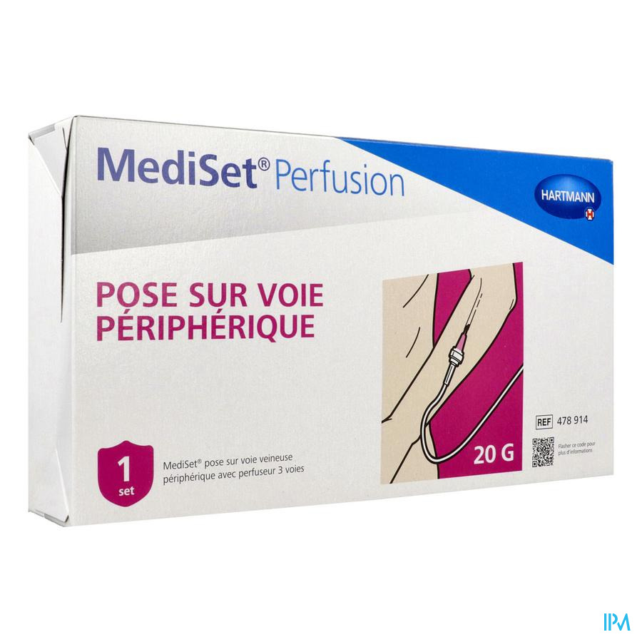 vignette Hartmann Mediset Pose Perfusion Voie Veineuse Peripherique Avec Perfuseur 3v