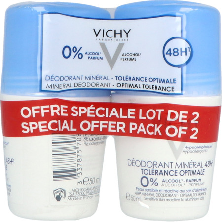 vignette VICHY DEO MINERAL ROLL ON TOLERANC 50MLX2