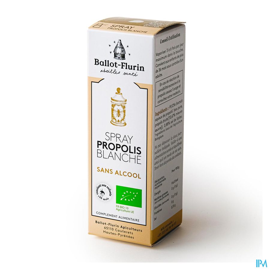 produit BALLOT FLUR SPR PROPOLIS 100% S/ALC 15ML