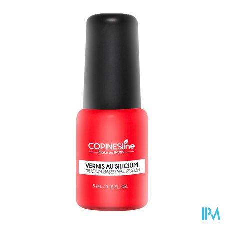 vignette Copineslines Paris Vernis A Ongles 10 Free Silicium Rouge 5ml