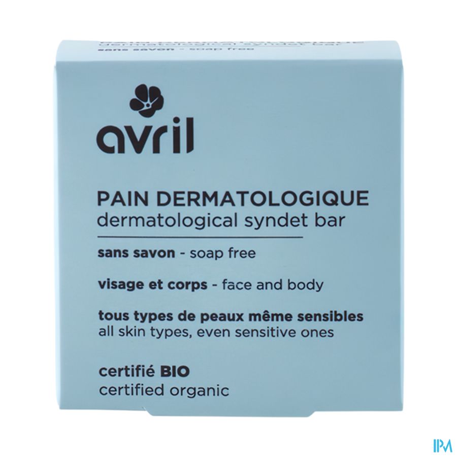 produit Avril Pain Dermatologique Certifie Bio 65g