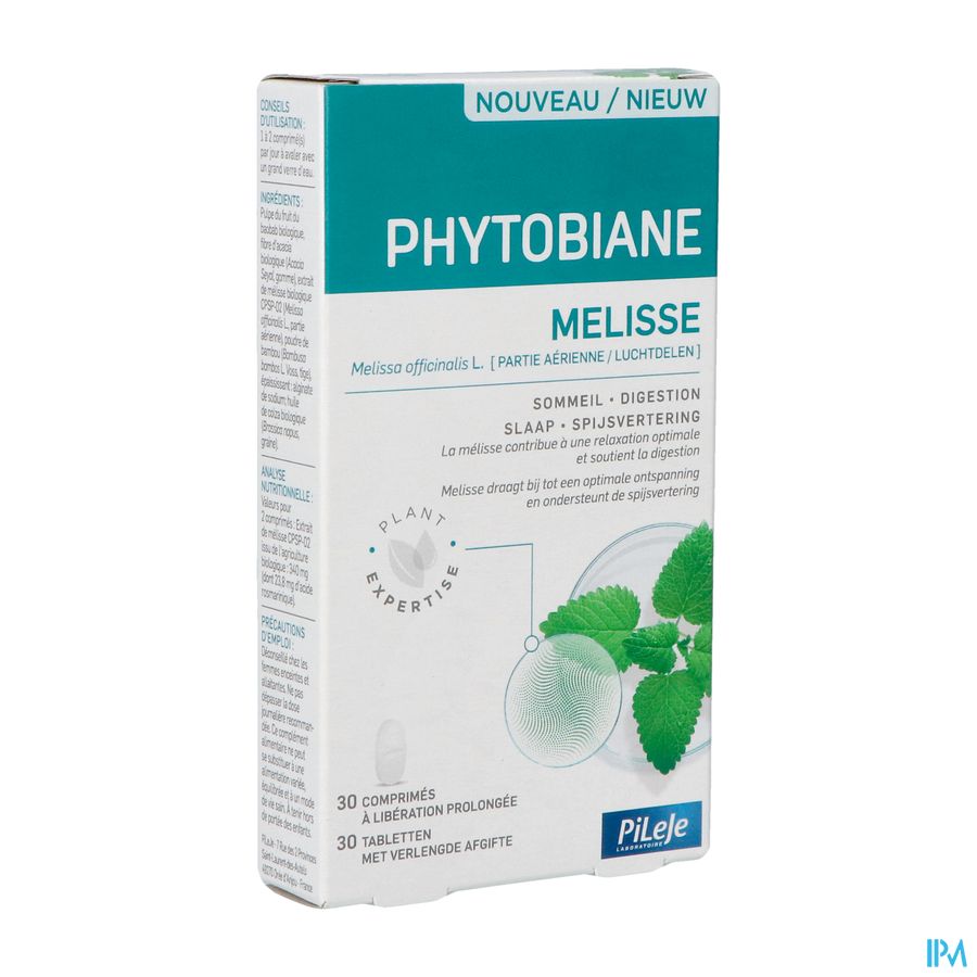 produit PILEJE PHYTOBIANE MELISSE CPR30