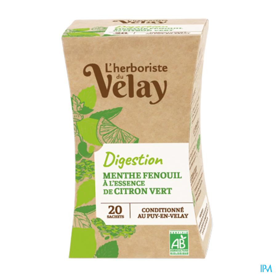 produit PAGES INFUSION BIO DIGESTION 20 SACHETS