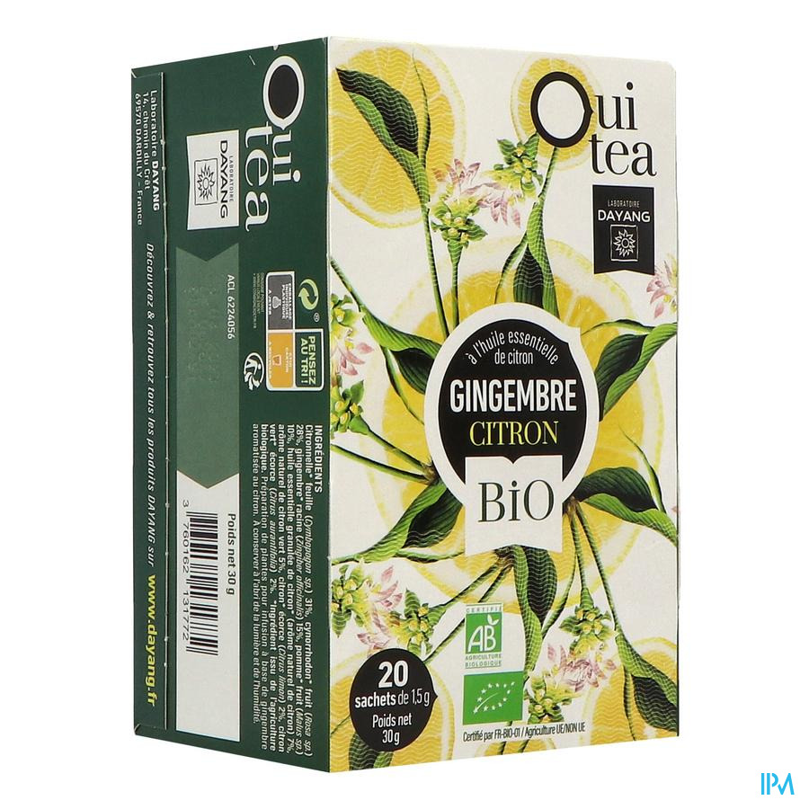 vignette Dayang Oui Tea Infusion Gingembre Citron Bio Infusette 20