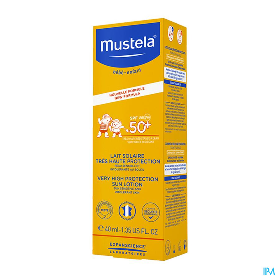 vignette Mustela Solaire Lait Spf50+ 40ml