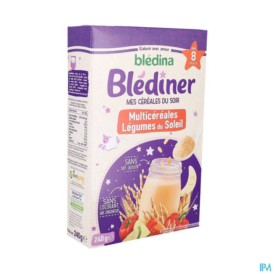 produit BLEDINER MULTICEREALES LEG DU SOLEIL 240G