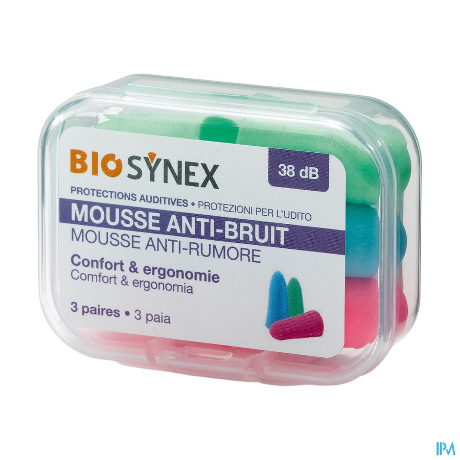 produit BIOSYNEX PROTECT AUDITIVES MOUSSE X3