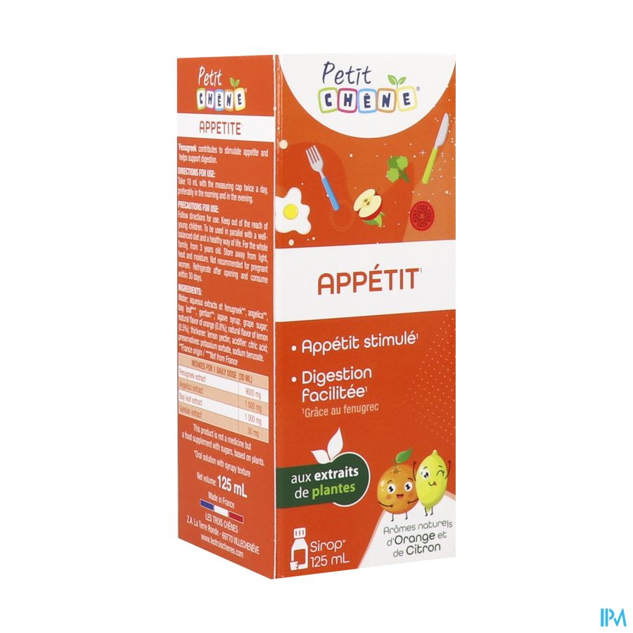 vignette PETIT CHENE APPETIT FL 125ML