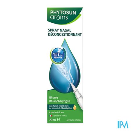 vignette Phytosun Aroms Spray Nasal Decongestionnant 20ml