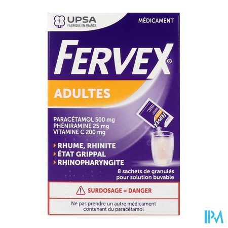 vignette FERVEX ADULTES SACHET 8