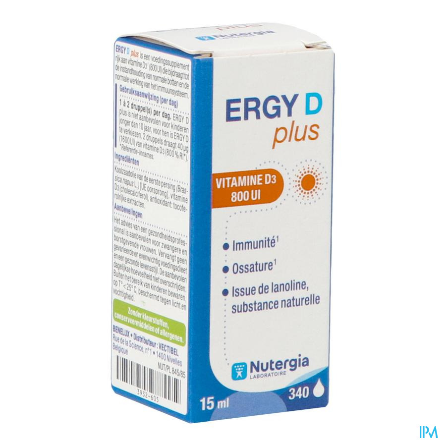 vignette Nutergia Ergy D Plus Solution Buvable 15ml