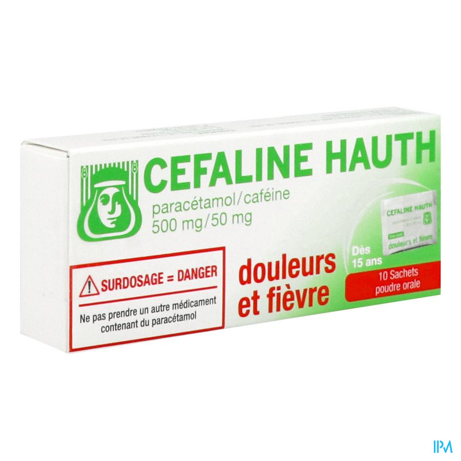 vignette CEFALINE HAUTH SACHET 10