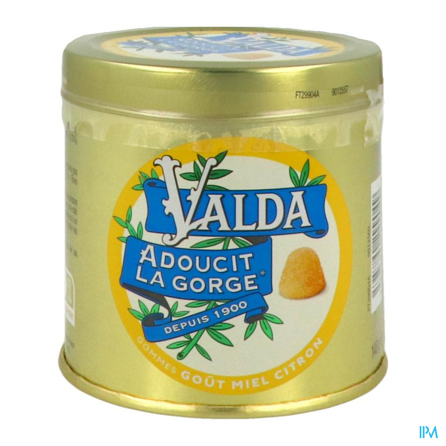 vignette Valda Gommes Miel Citron 140g