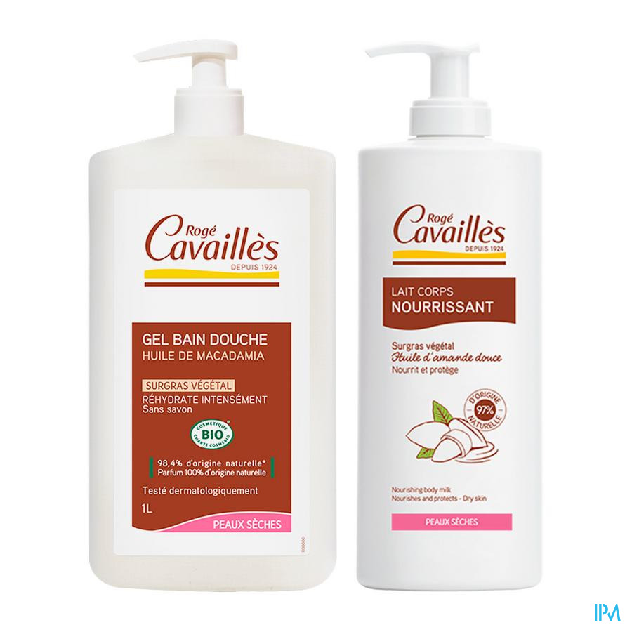 vignette Roge Cavailles Gel Bain Et Douche Bio Macadamia 400ml