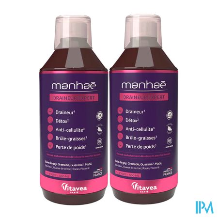 vignette Vitavea Manhae Draineur Bruleur Solution Buvable 500ml X2