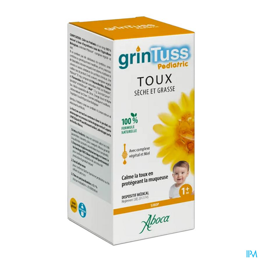 vignette Aboca Grintuss Pediatric Sirop Toux 210g
