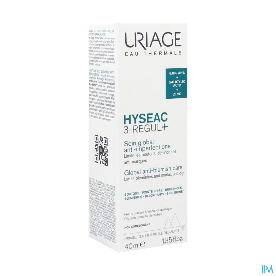 vignette URIAGE HYSEAC 3-REGUL+ 40ML NEW CHARTE