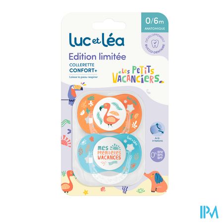 vignette Luc Et Lea Duo Sucettes Anatomiques Flamant-premieres Vacances 0-6m